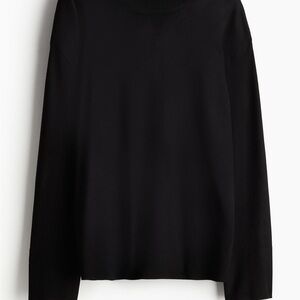 Fine Knit Black Sweater